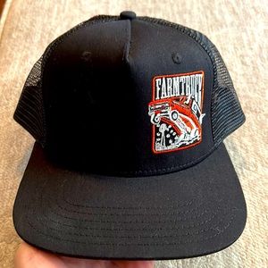 Farmtruck Trucker Hat - Black Mesh Snap Back